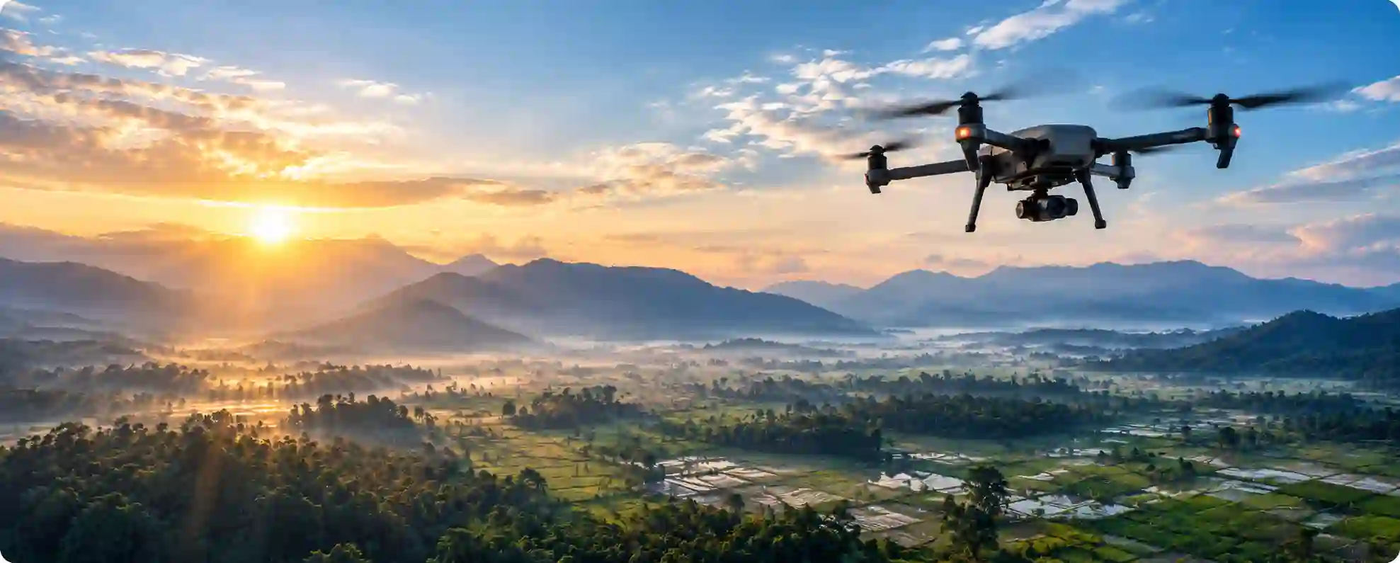 Drone profesional untuk pemetaan udara dan survei geospasial